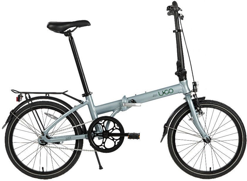 Vouwfiets U-Go Just S1 - 20 inch - Single speed - V brake en remnaaf - Misty Grey