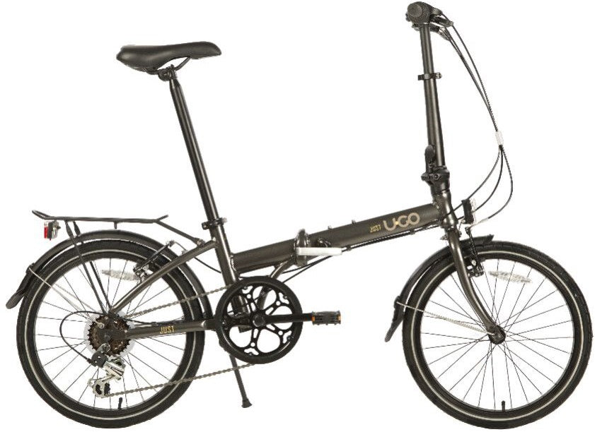 Vouwfiets U-Go Just D6 - 20 inch - 6 speed  derailleur - V brake - Iron Grey
