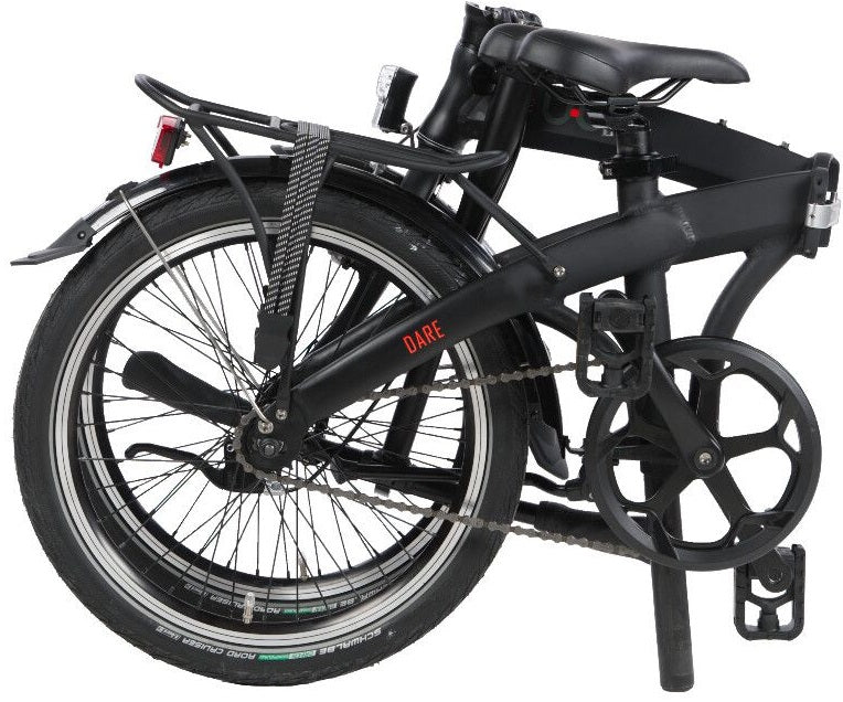 Vouwfiets U-Go Dare S1 - 20 inch - Single speed - V brake en remnaaf - Smoke Black