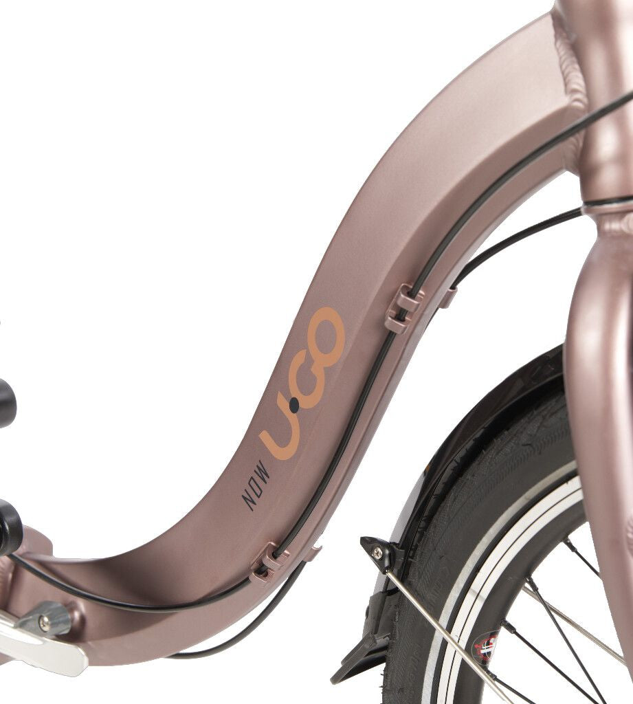 Vouwfiets U-Go Now i3 met lage instap - 20 inch - Nexus 3 speed - V brake -Marroon Brown