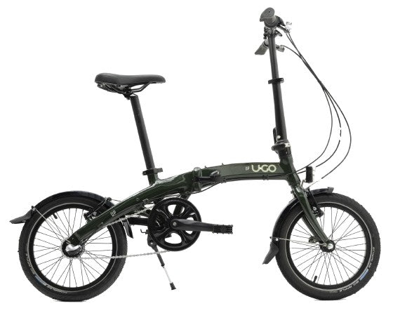 Vouwfiets U-Go Dare i3 - 16 inch - Nexus 3 speed - V brake - Moss Green