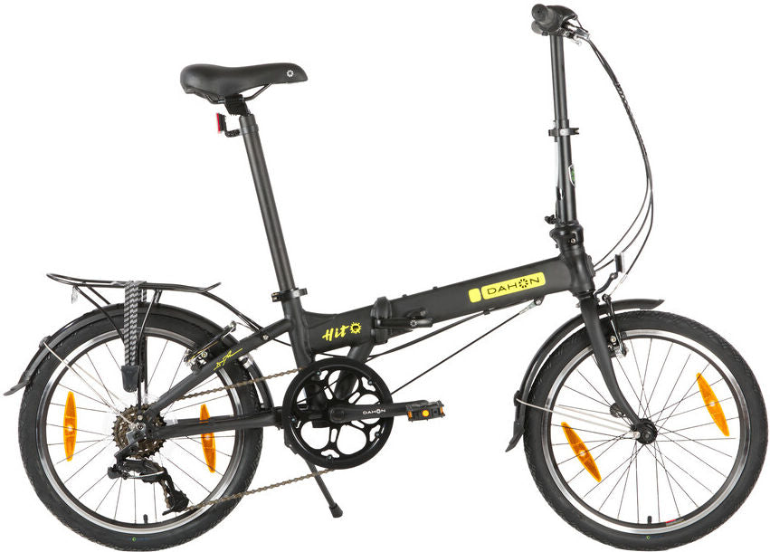 Vouwfiets Dahon Hit D6 Pitch - 20 inch -  6 speed derailleur - V Brake - Matt Black