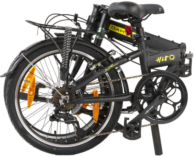 Vouwfiets Dahon Hit D6 Pitch - 20 inch -  6 speed derailleur - V Brake - Matt Black