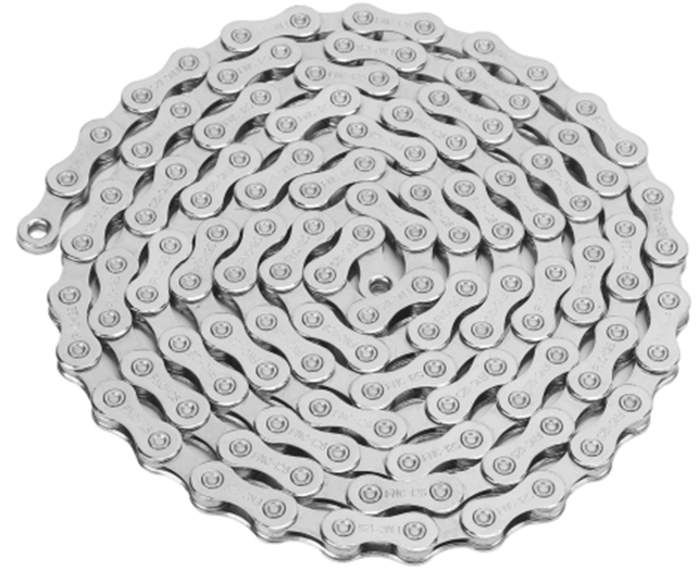 Fietsketting 12 speed Edge CHN-006 met 130 schakels - zilver