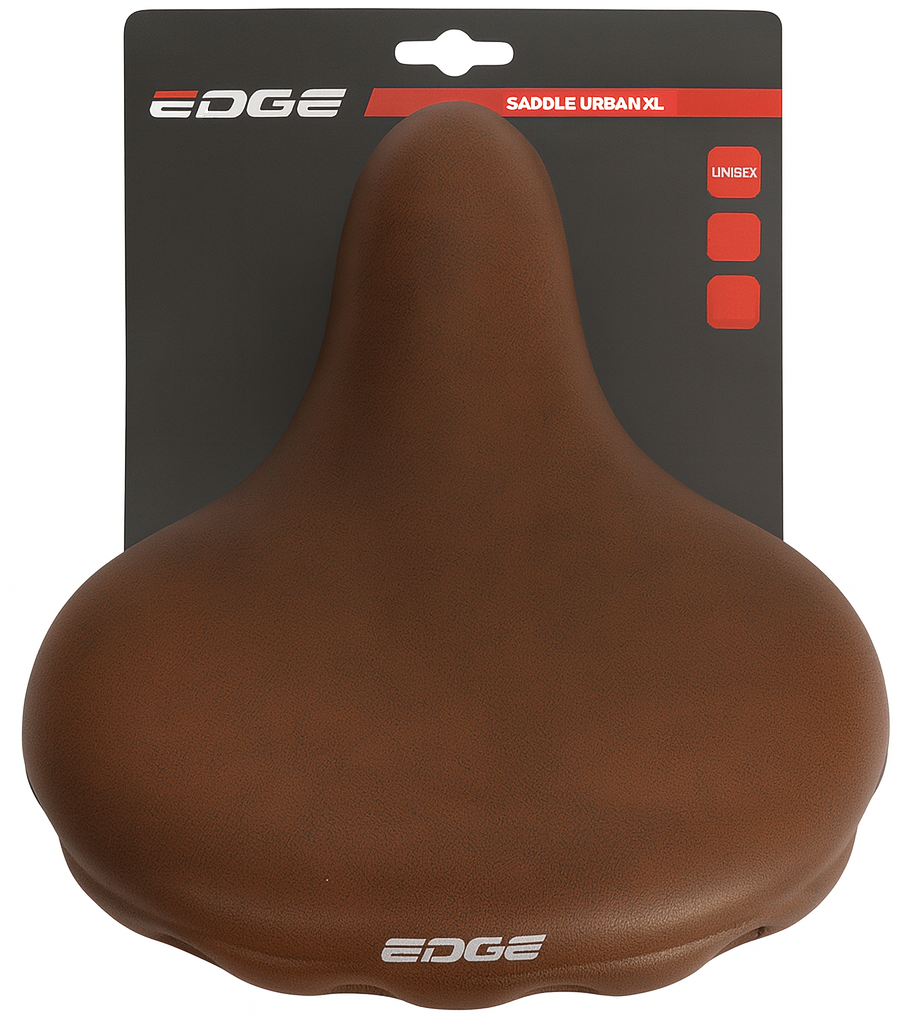 Fietszadel Edge Urban XL - mat donkerbruin