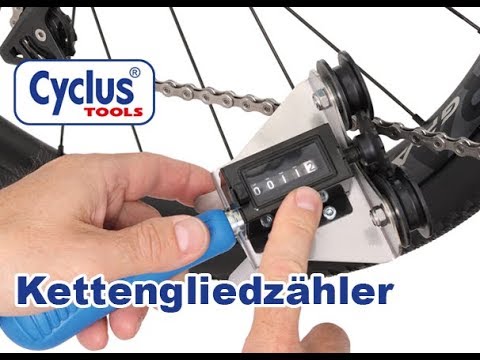 Teller Cyclus Kettingschakels - zwart/blauw