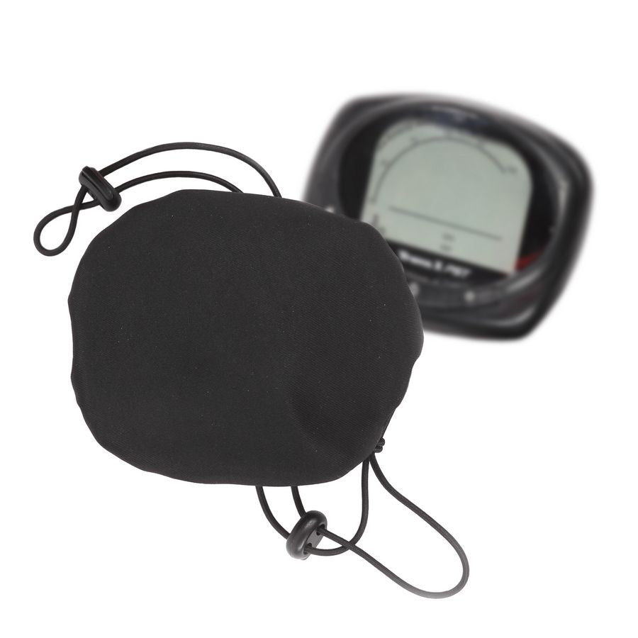 Beschermhoes voor stuurdisplay E-bike Mirage  - trekkoord met gespen max.11x 8 cm - zwart
