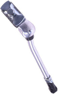 Zijstandaard verstelbaar Simson Quick met 30mm brede plaat - zilver