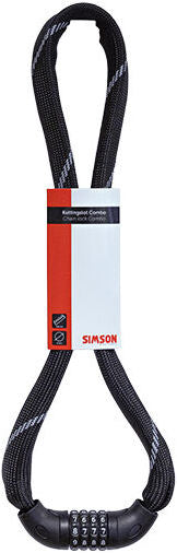 Kettingslot met cijfercode Simson Combo - zwart - 100 cm