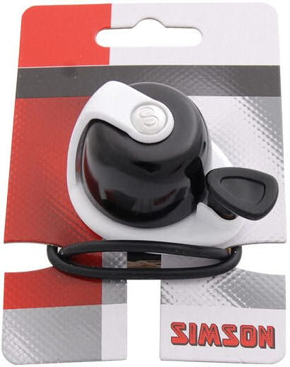 Fietsbel Simson Allure - zwart/wit
