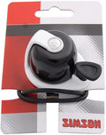 Fietsbel Simson Allure - zwart/wit