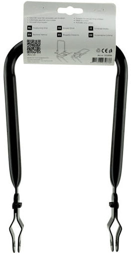 Rugleuning Simson smal met vinyl rugkussen - zwart