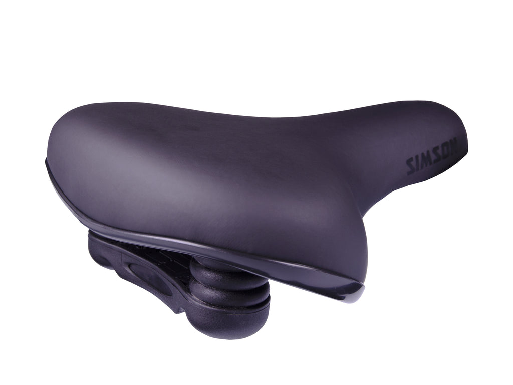 Fietszadel Simson City - zwart