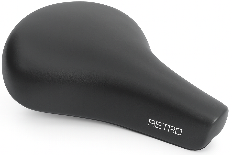 Fietszadel Edge City Retro - zwart (op kaart)
